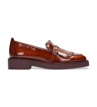 Hispanitas per donna HI243520 Mocassini in pelle marrone, Basso, 1 a 3 cm, Nessuno, Casual, Classico Verde