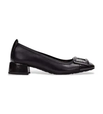 Hispanitas per donna HI254318 Scarpe in pelle nera Porto, Nero, 3 a 5cm, Nessuno, Casual