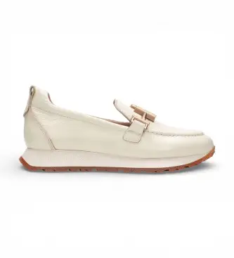 Hispanitas per donna HV253949 Mocassini Boleromet in pelle beige, 3 a 5cm, Nessuno, Casual