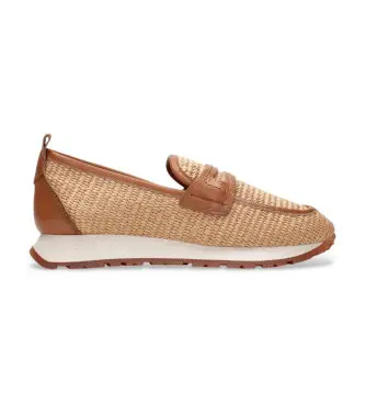 Hispanitas per donna RHV254043 Mocassini in pelle Kansas marrone, 3 a 5cm, Nessuno, Casual