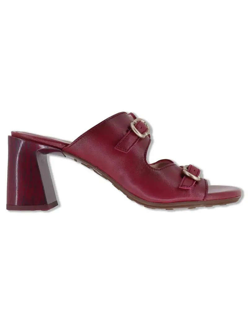 Hispanitas Sandali in pelle bordeaux con doppia fascia Donna HV264803 CEREZA