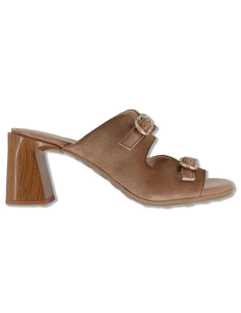 Hispanitas Sandali in pelle taupe con doppia fascia Donna HV264803 ALMOND