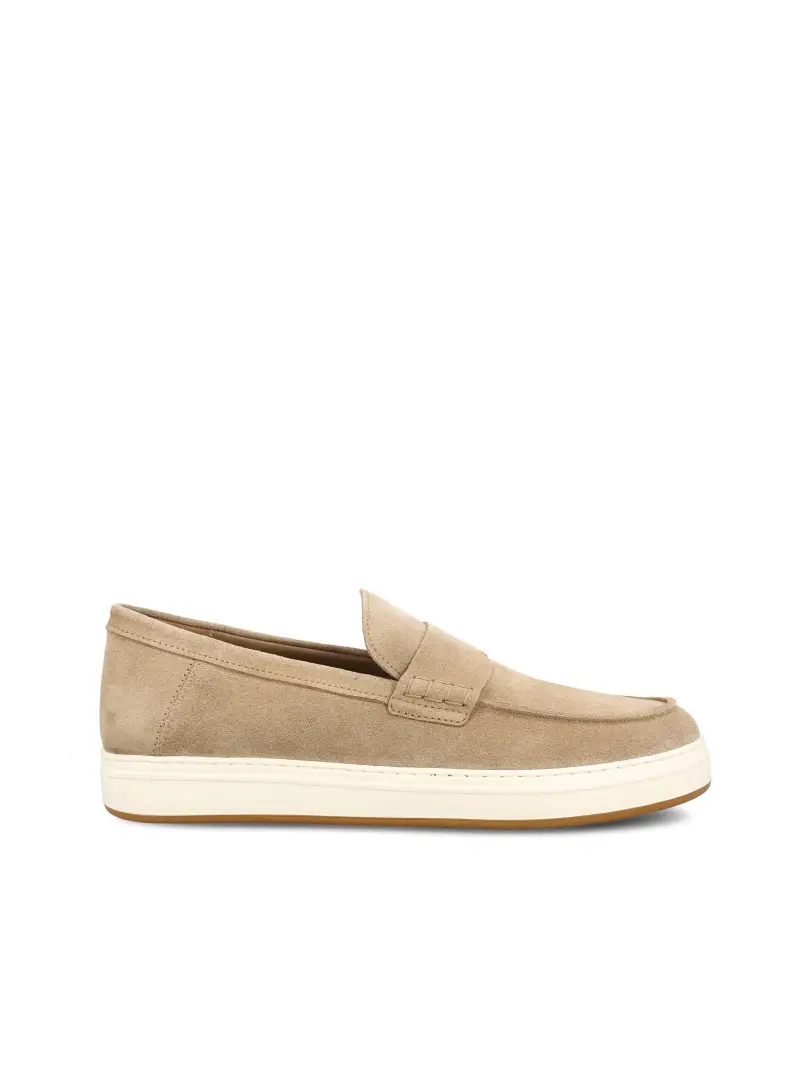 HOGAN Mocassini In Pelle Scamsociata BEIGE