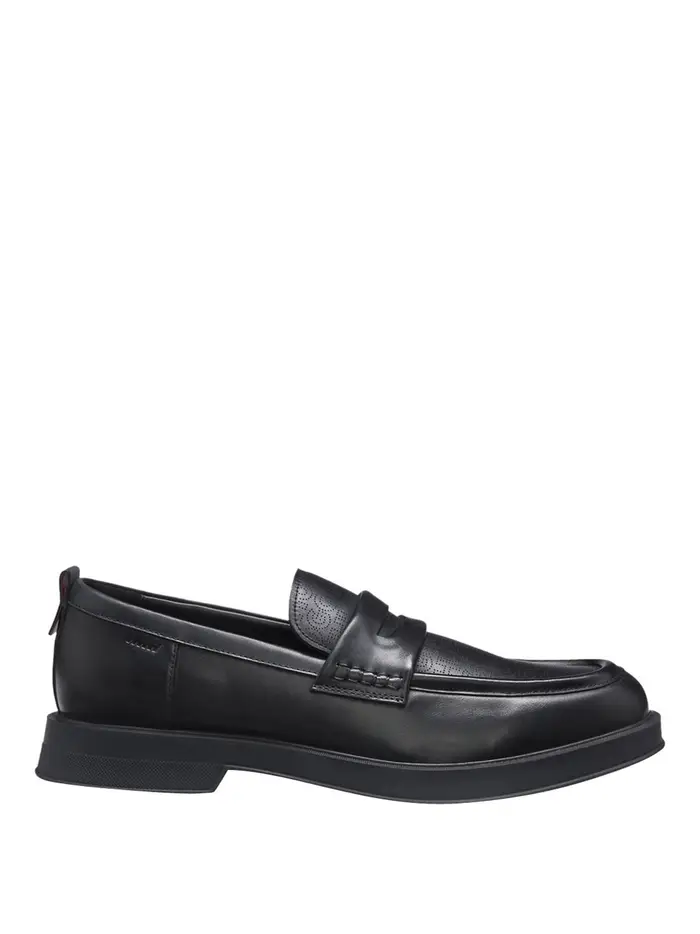 mocassini hugo boss lenner da uomo - nero