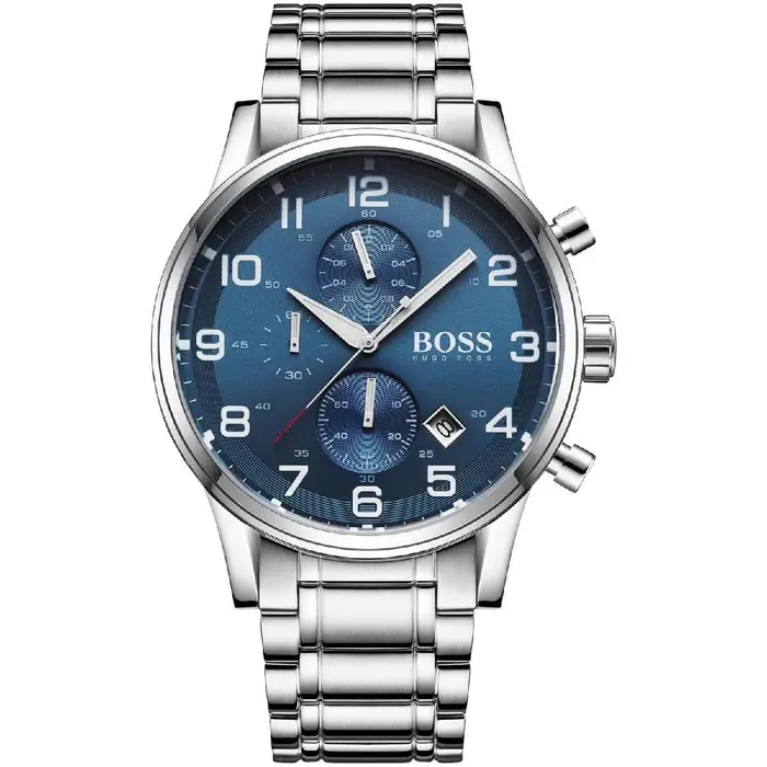 Orologio da uomo Hugo Boss 1513183 Aeroliner Cronografo 44 argento