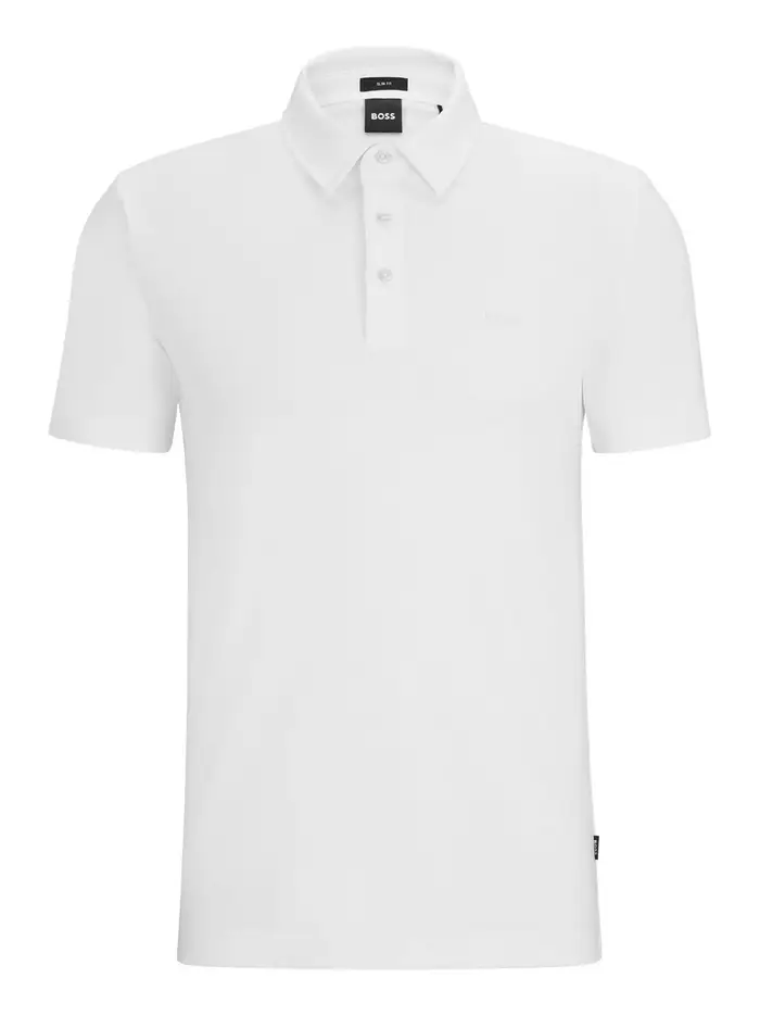polo hugo boss palosh da uomo - bianco