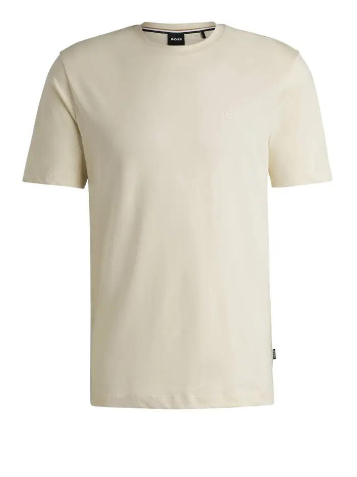 t-shirt hugo boss thompson avorio da uomo - avorio