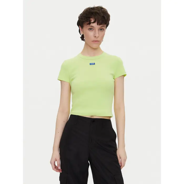 HUGO T-shirt Baby 50510749 Verde Slim Fit