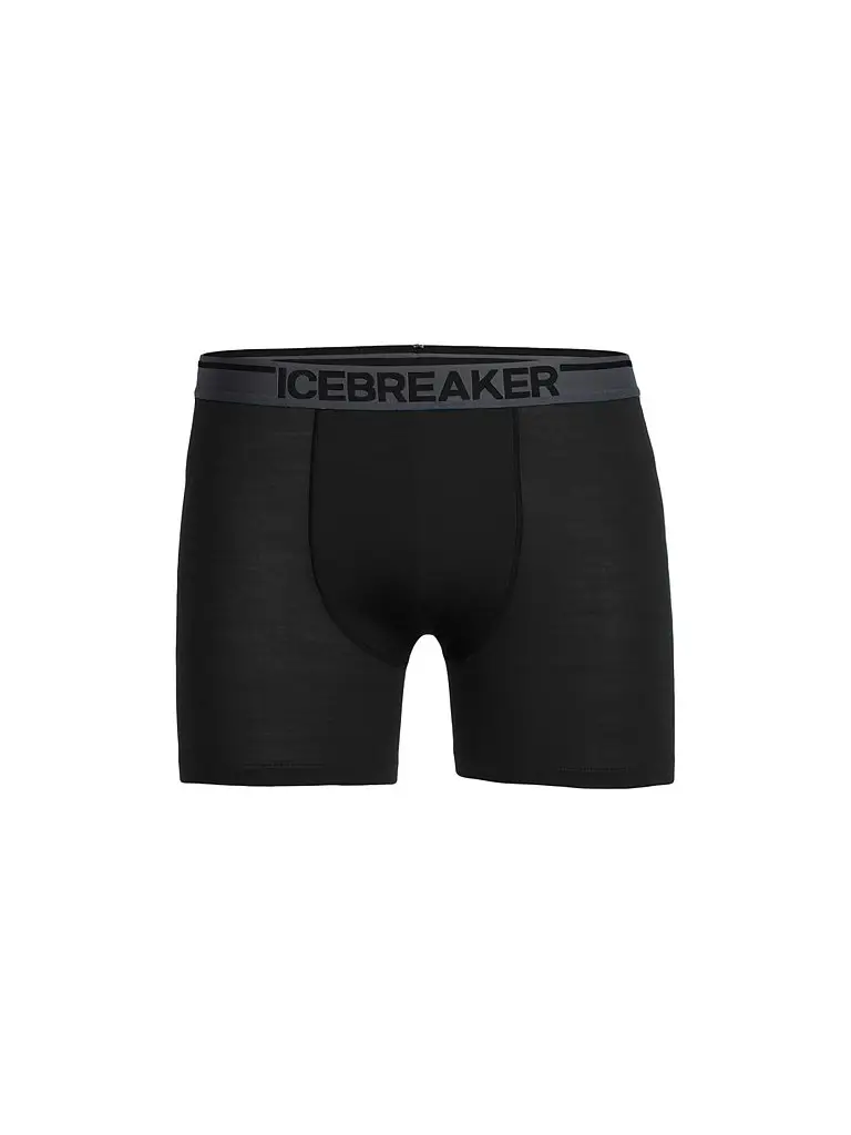 Icebreaker Boxer da uomo Merino Anatomica nero