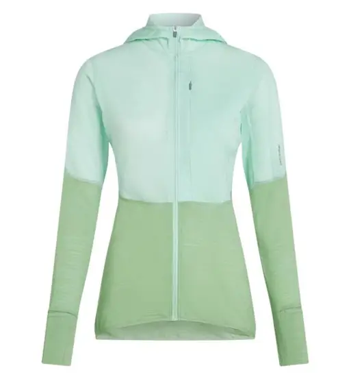 Icebreaker Merino 200 RealFleece™ Descender - felpa in pile con cappuccio - donna Green