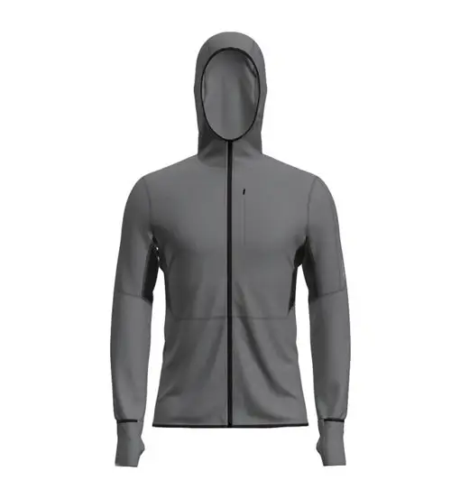 Icebreaker Merino 200 RealFleece™ Descender - felpa in pile con cappuccio - uomo Grey