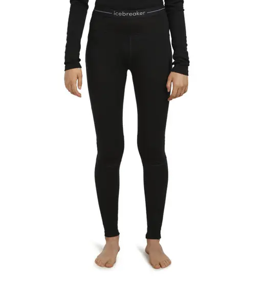 Icebreaker Merino ZoneKnit 200 - calzamaglia - donna Black