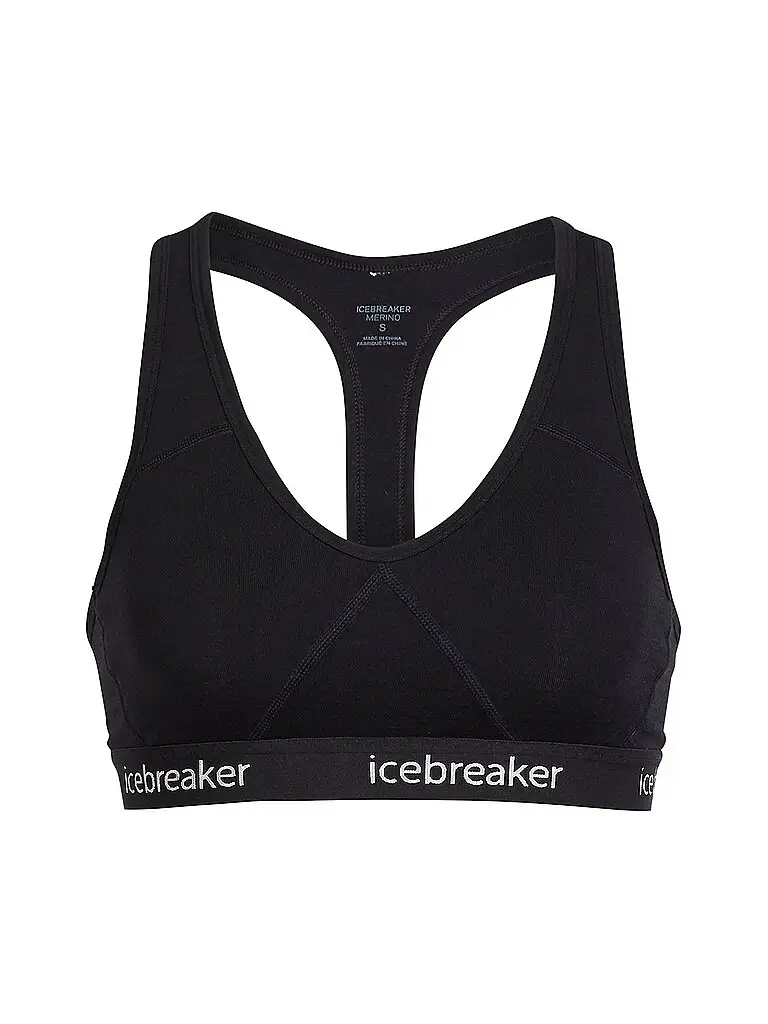 Icebreaker Reggiseno sportivo da donna Sprite Racerback nero