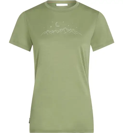 Icebreaker W Merino 150 Tech Lite Sparkling Stars - T-shirt - donna Lichen
