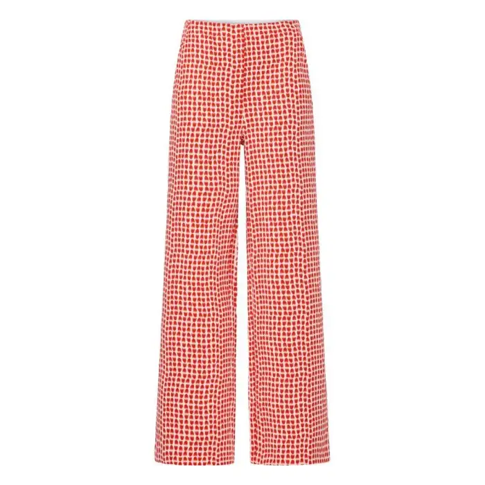Pantaloni abito da donna Ichi Kate Print Rouge