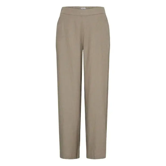 Pantaloni abito da donna Ichi Linno Marron