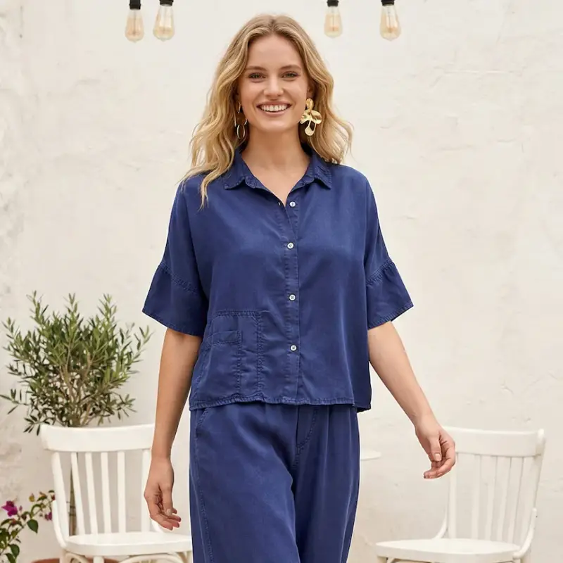 Iconique CAMICIA DELIA | Colore Navy Blu
