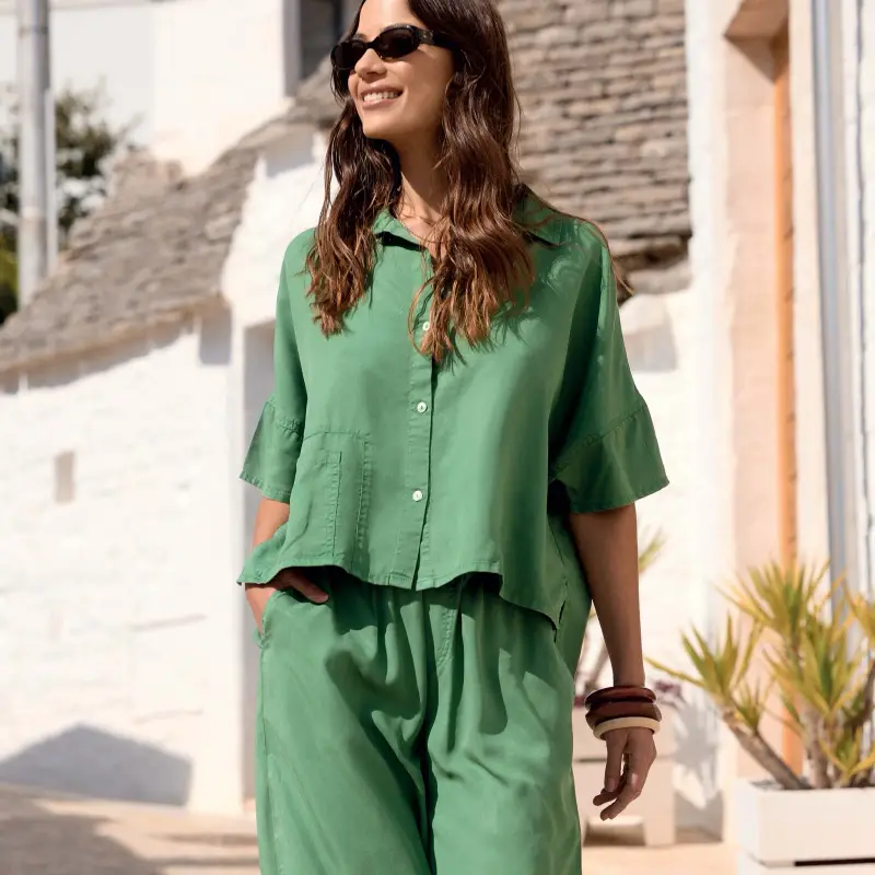 Iconique CAMICIA DELIA | Colore Verde