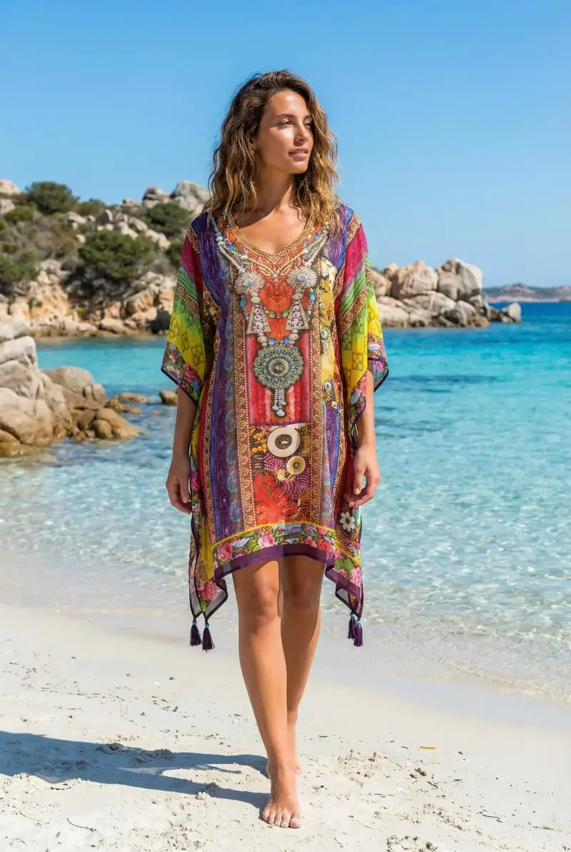 Iconique PONCHO FANTASIA ETNICA | Colore Multi