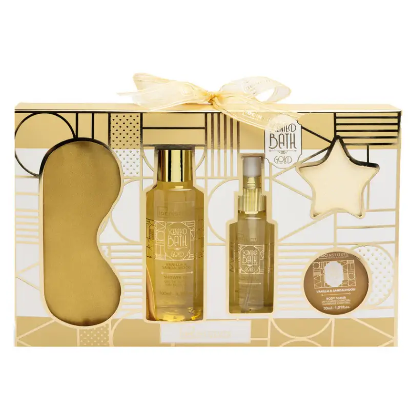 Idc institute scented Cofanetto Bagno Gold Relax Essentials - Set Corpo 5 Pezzi 1 unità