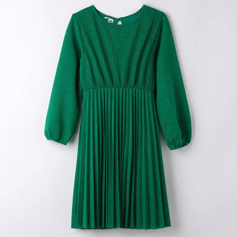 Ido Abito da cerimonia satin verde 4 7902 ragazza verde