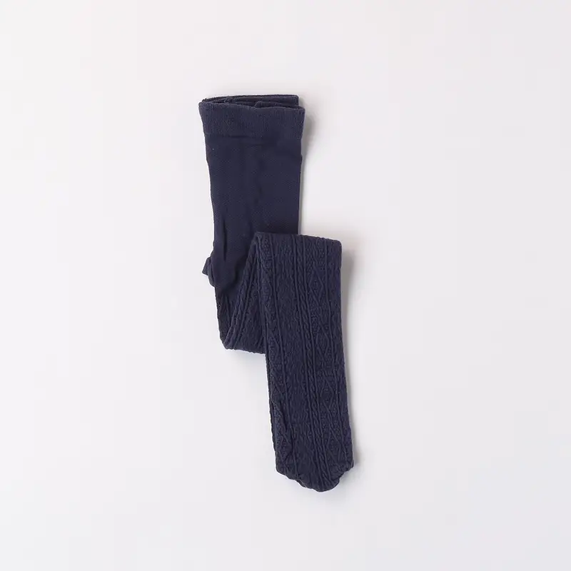 Ido Collant lavorati invernali 4a351 per bambina navy