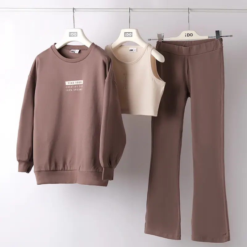 Ido Completo tre pezzi sportivo 4b751 ragazza cacao