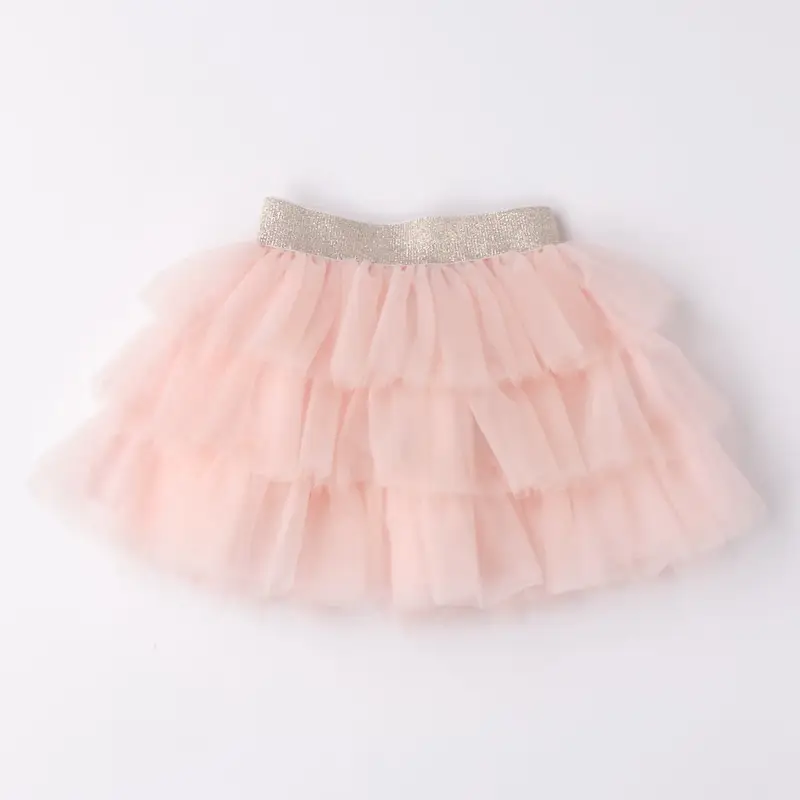 Ido Gonna di tulle tinta unita 4 6350 per bambina rosa chiaro
