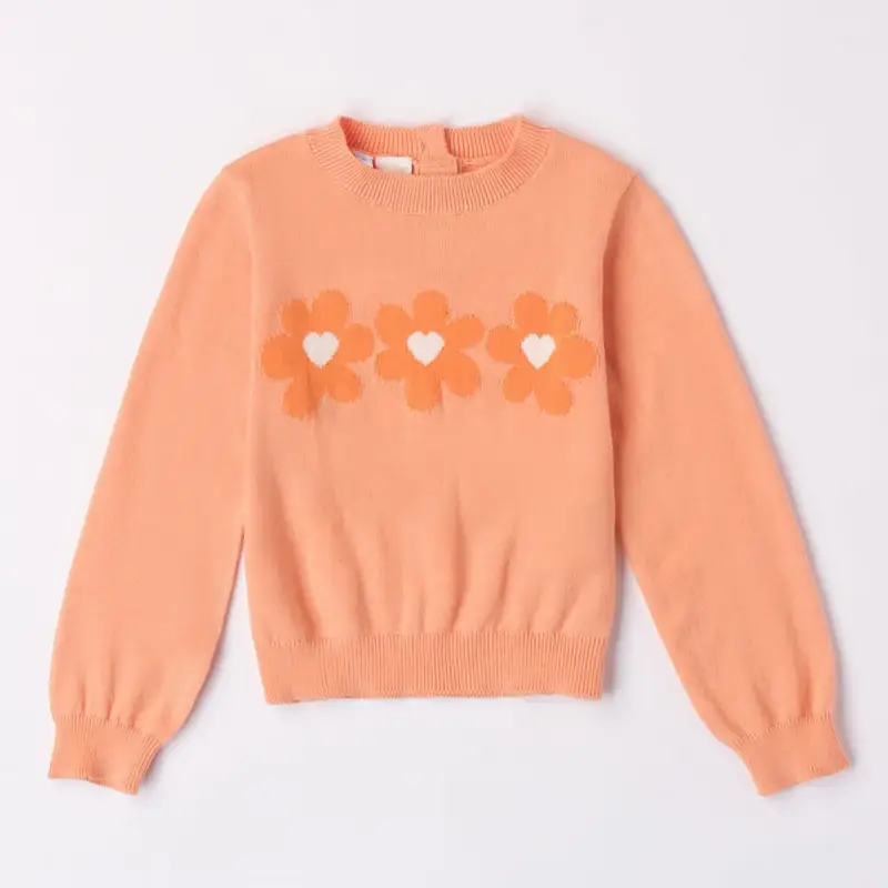 Ido Maglione girocollo caldo cotone 4 7540 bambina melone