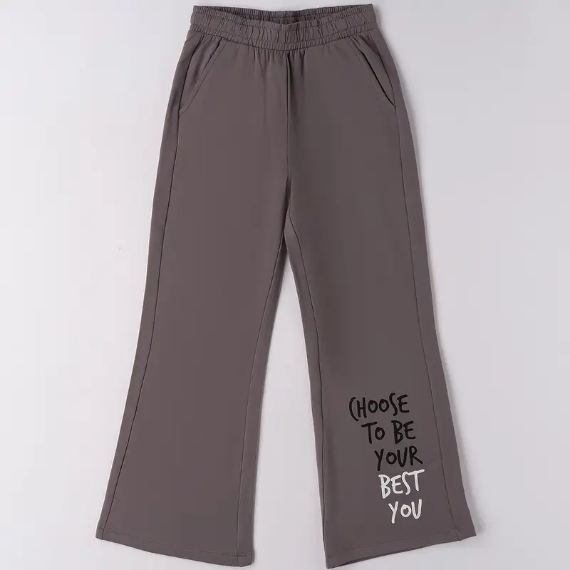 Ido Pantalone sportivo a zampa best price 4f878 ragazza grigio scuro