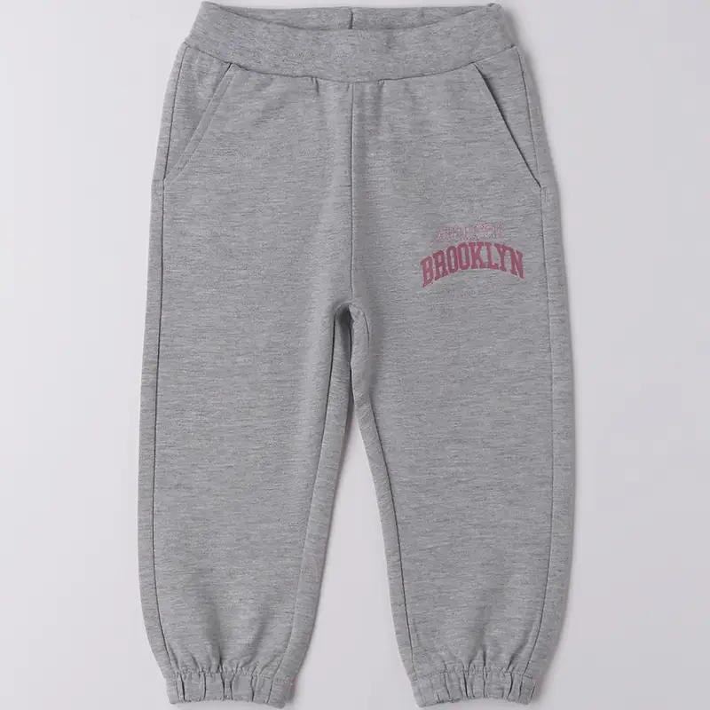 Ido Pantalone sportivo garzato 4f746 best price bambina grigio melange