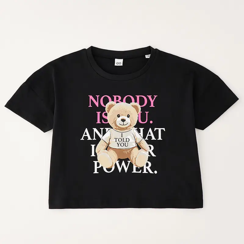 Ido T-shirt Ragazza Nero 4675732