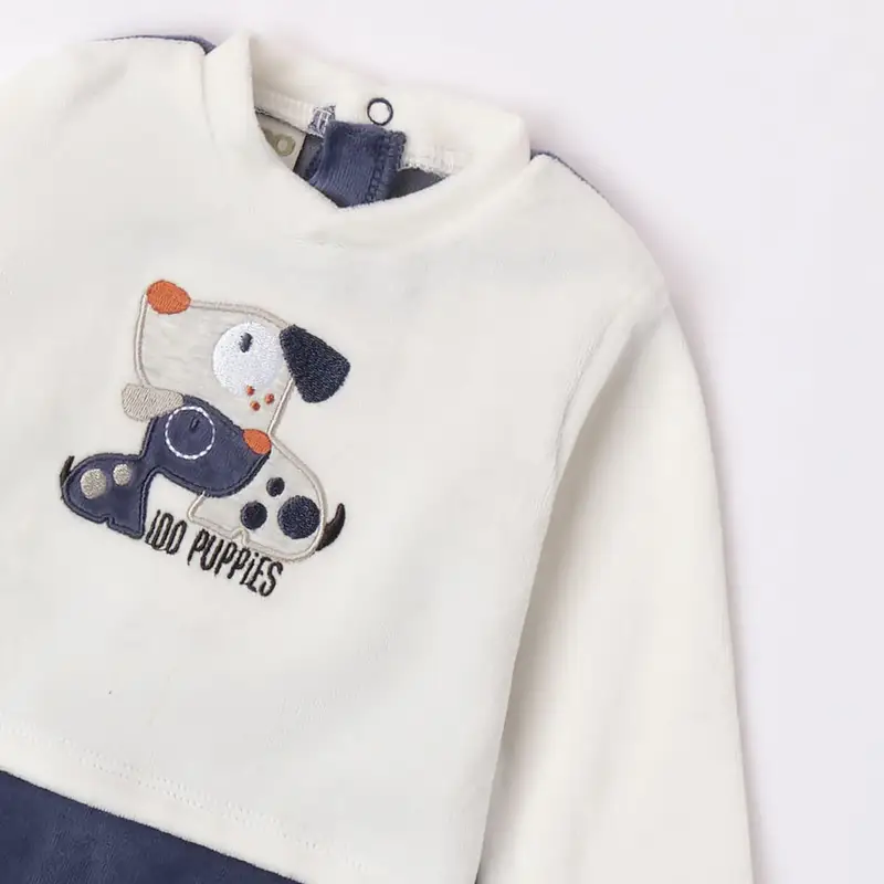 Ido Tutina intera di ciniglia 4 7181 neonato mini blu