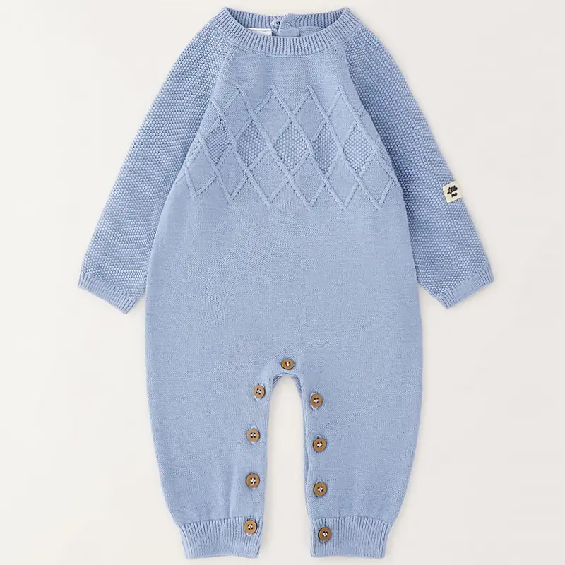 Ido Tutina tricot 4g019 tinta unita neonato mini blue