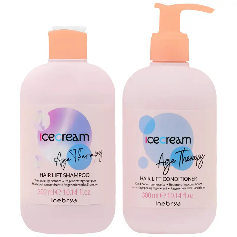 Inebrya Set per la cura dei capelli Ice Cream - Shampoo 300ml + Balsamo 300ml