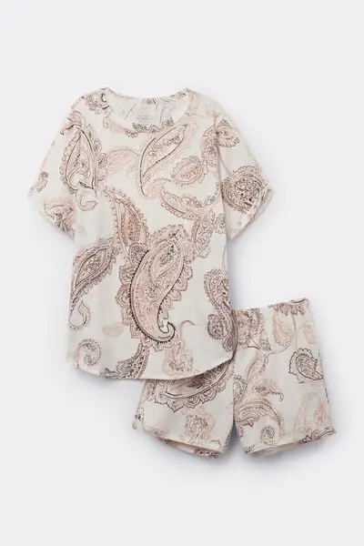 Pigiama Corto in Cotone Ultrafresh Get Notice Donna