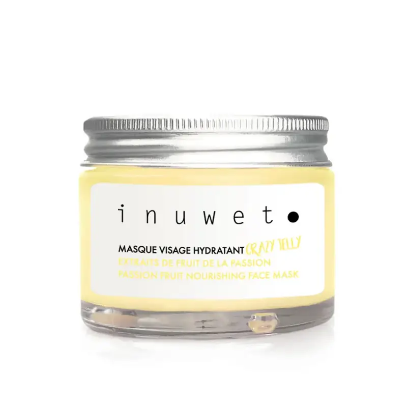 Inuwet Crazy Jelly Maschera Gelatina Idratante Naturale Viso Giallo Profumo Ananas 50ml