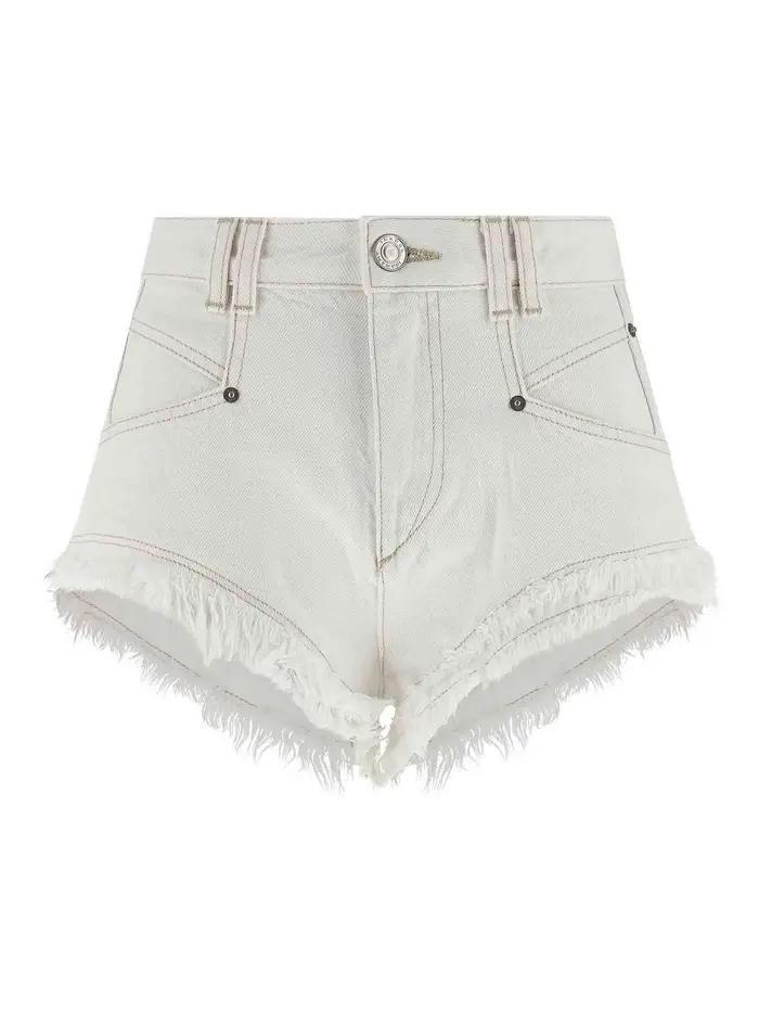 Isabel Marant Pantaloncini Eneidala Bianco