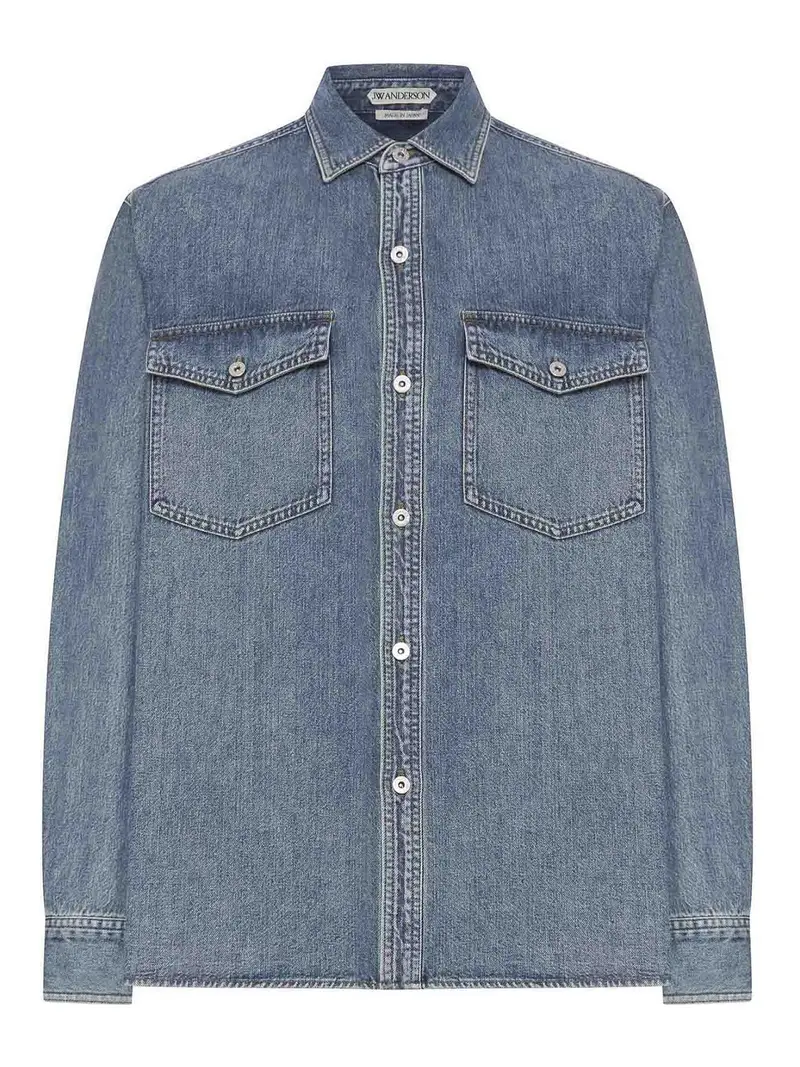 J W Anderson Camicia oversize in cotone Blu