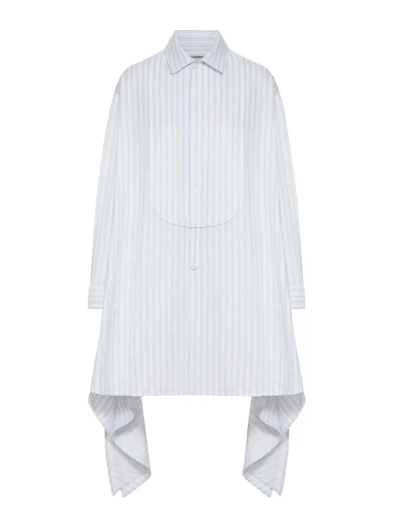J W Anderson Vestito chemisier con nodo laterale Azzurro