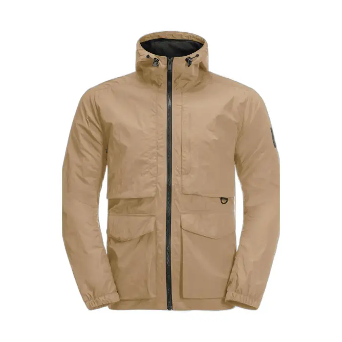 Giacca impermeabile Jack Wolfskin LightsOme Wander Gris