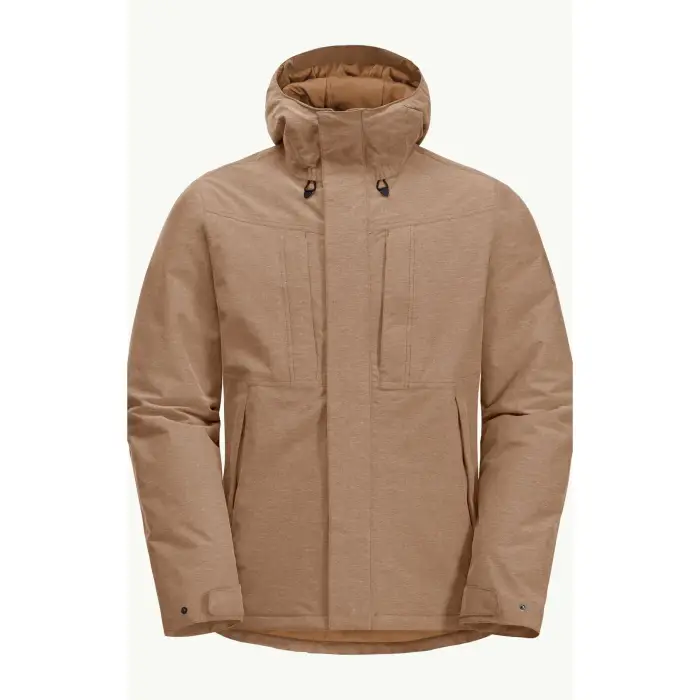 Giacca impermeabile Jack Wolfskin Snowy Park Marron