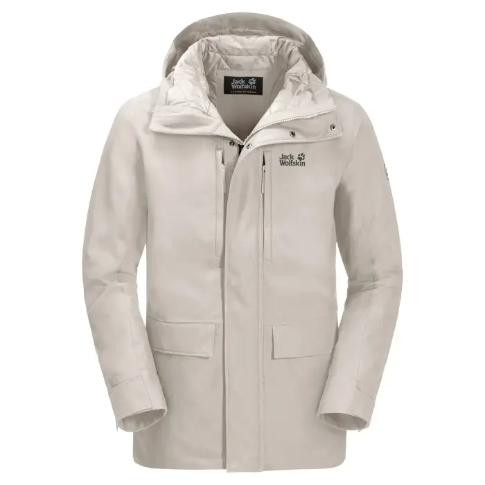Giacca impermeabile Jack Wolfskin West Coast Blanc