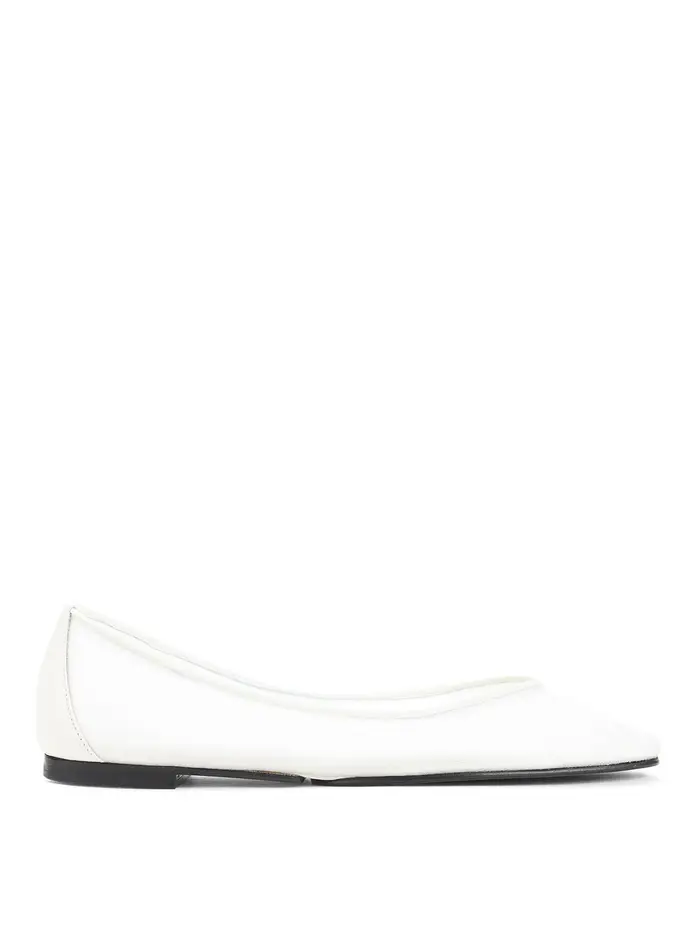 Jacquemus Ballerine Ovalo Bianco