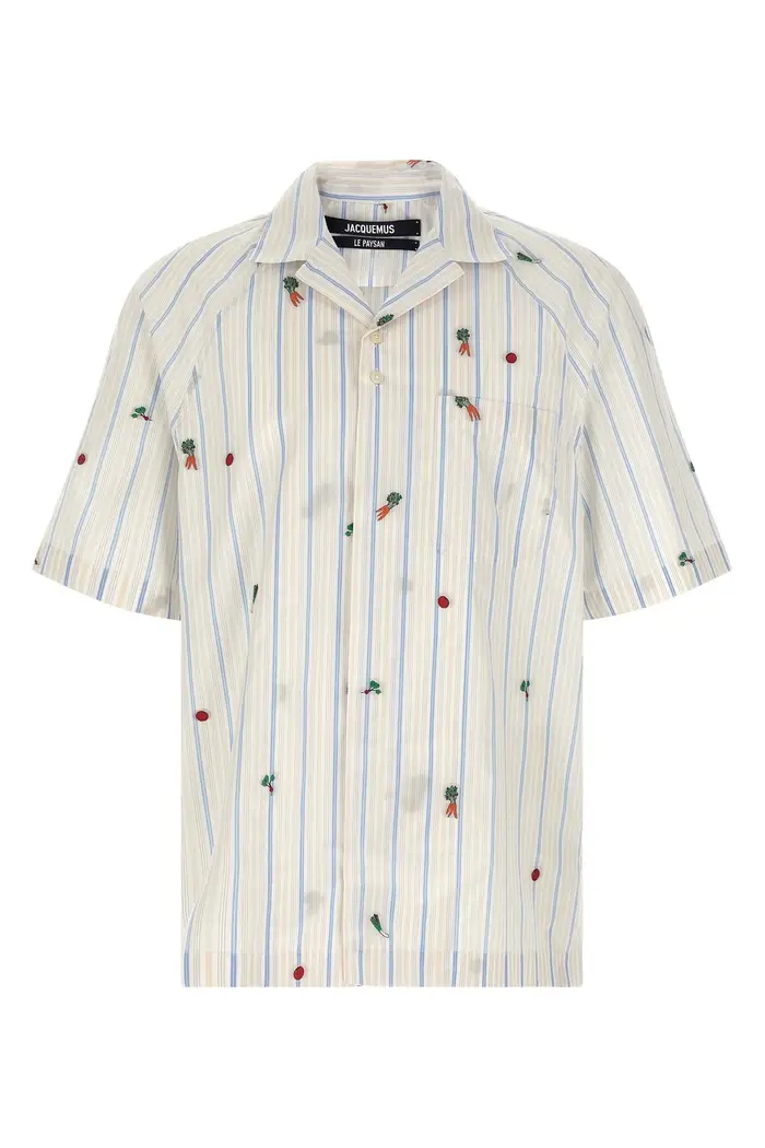 JACQUEMUS Camicia La Chemise Romarin Multi