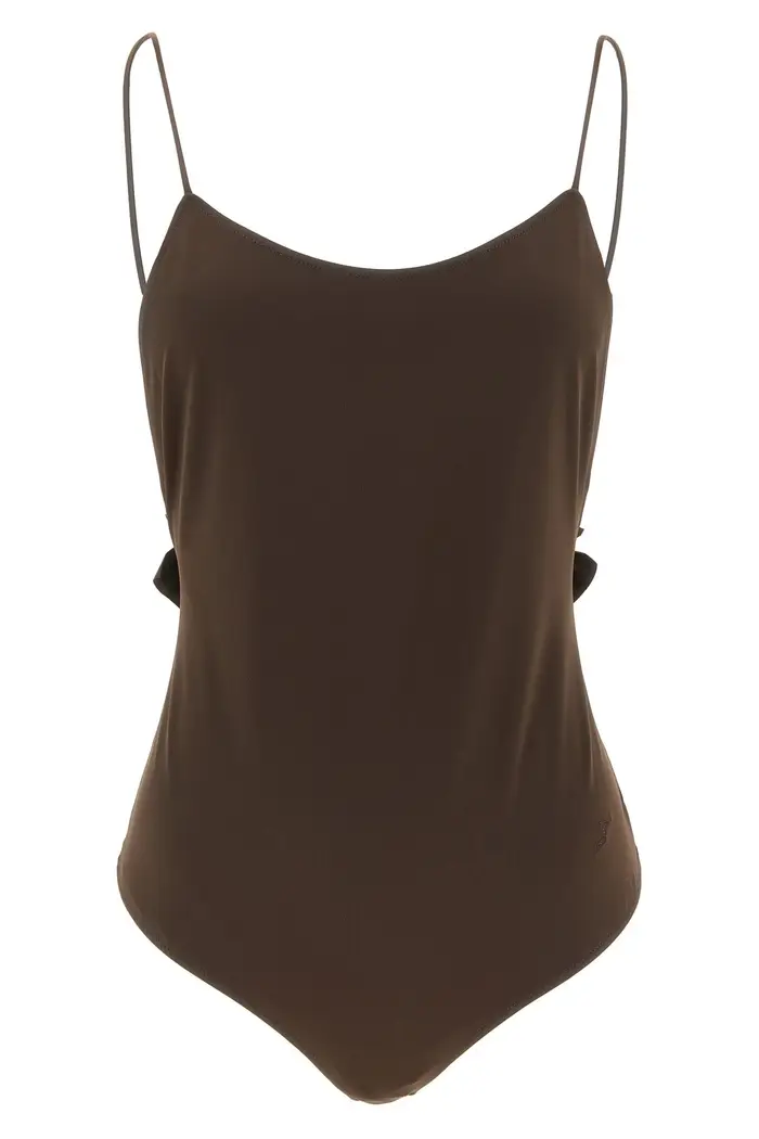 JACQUEMUS Costume Intero Le Maillot Cabana Marrone