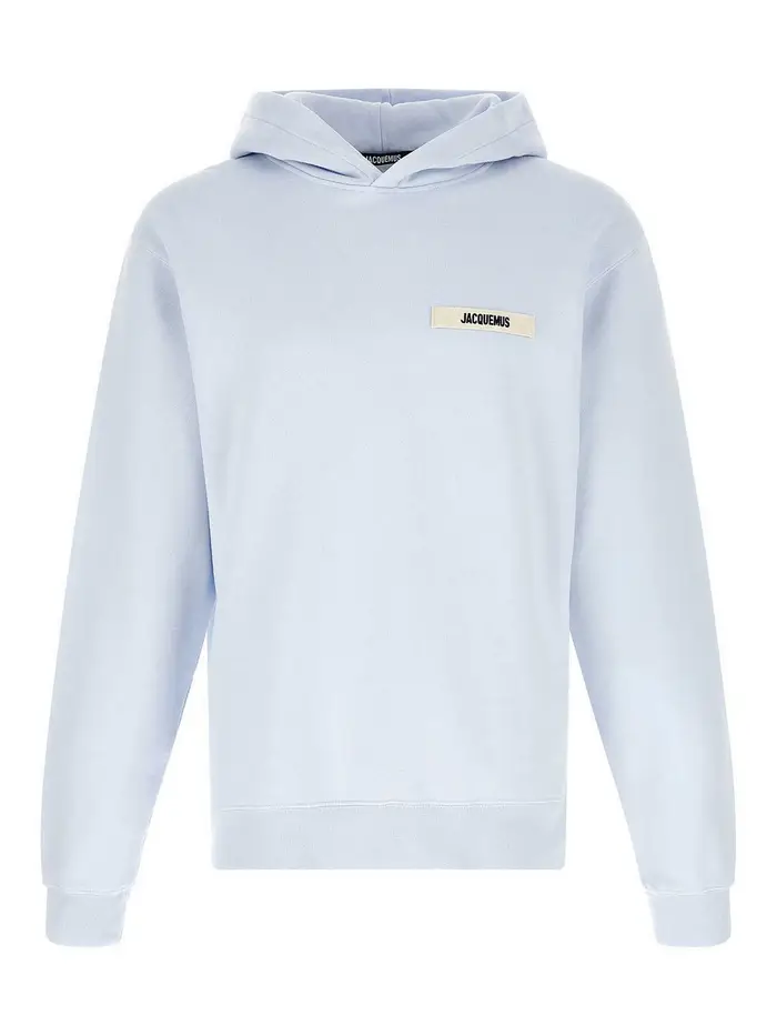 Jacquemus Felpa Le Hoody in gros grain Azzurro