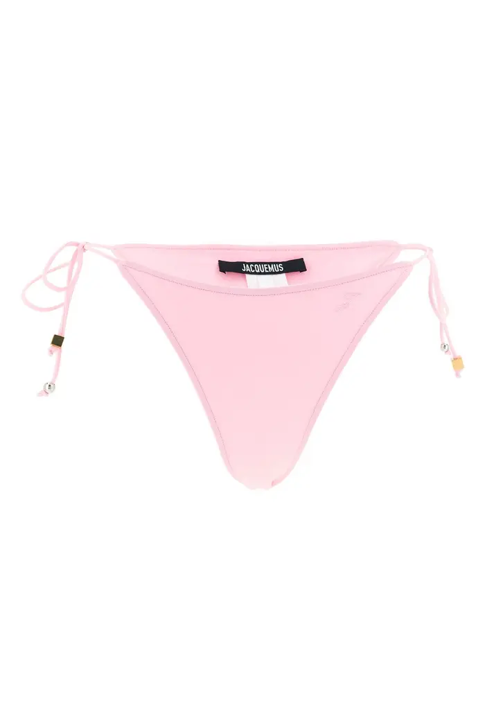 JACQUEMUS Slip Bikini Le Bas De Plage Triangle Rosa
