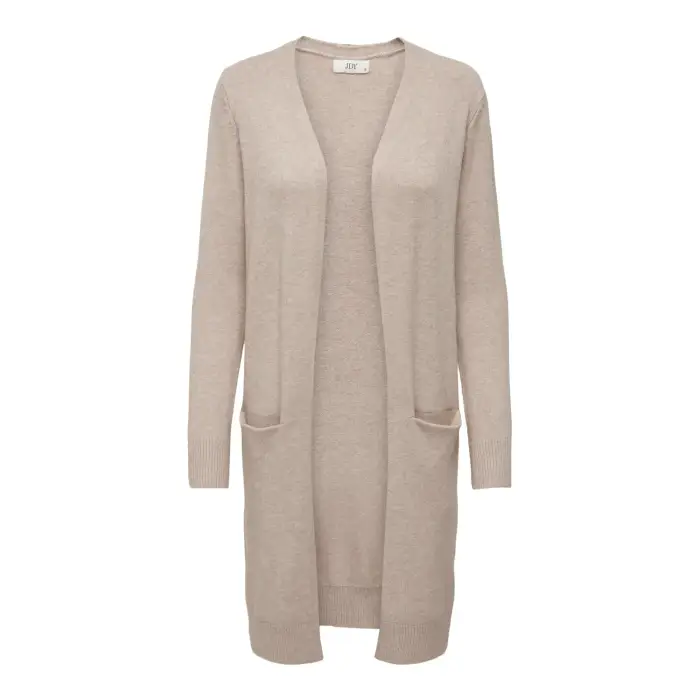Cardigan donna a maniche lunghe in maglia JDY Marco Beige