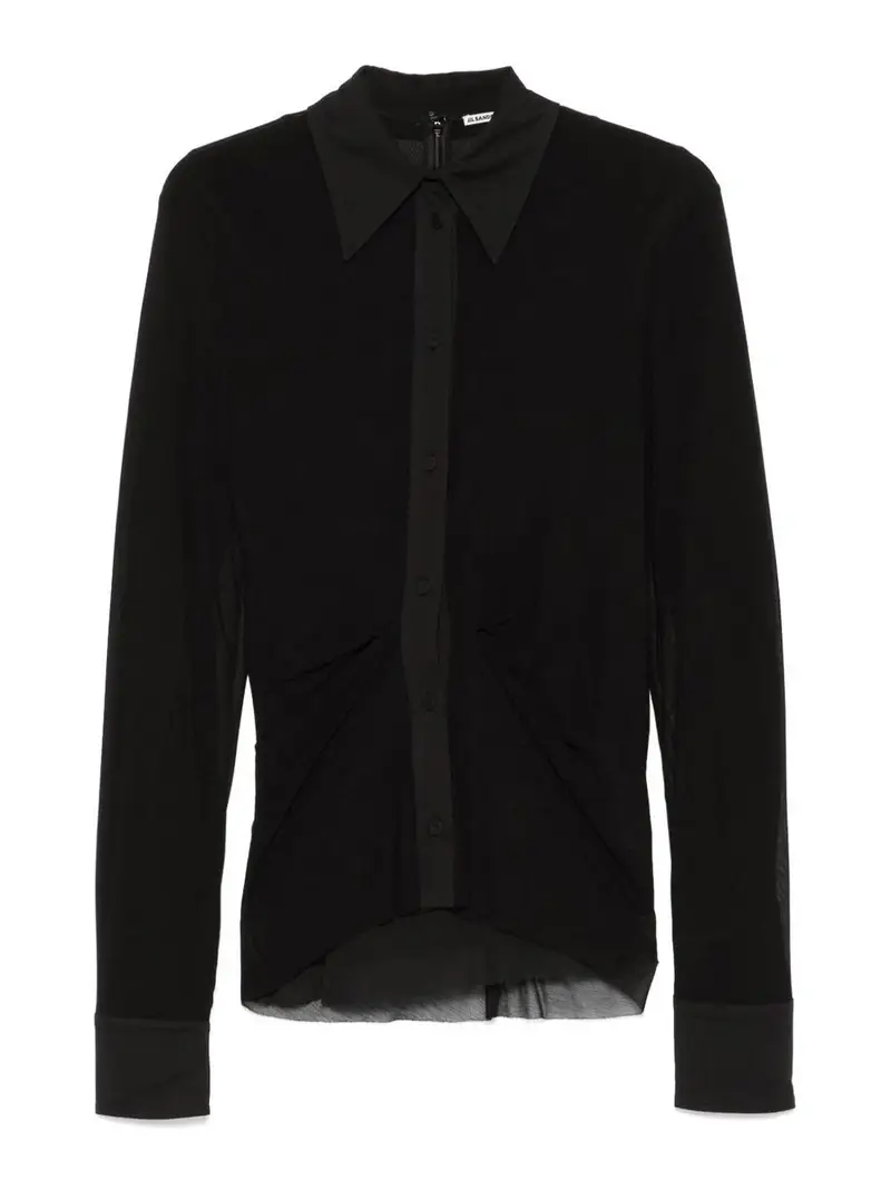 Jil Sander Camicia a doppio strato Nero